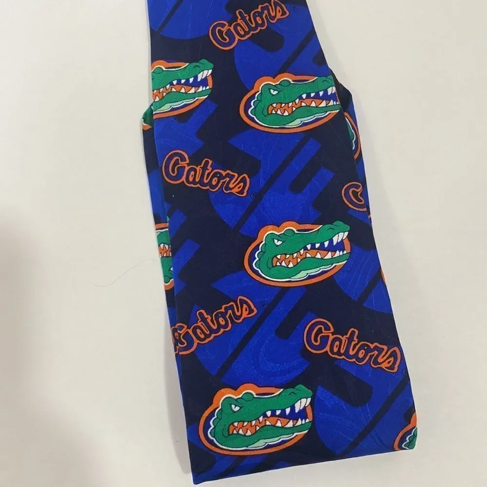 Florida Gators Football Merge Left  Orange Blue Neck Tie